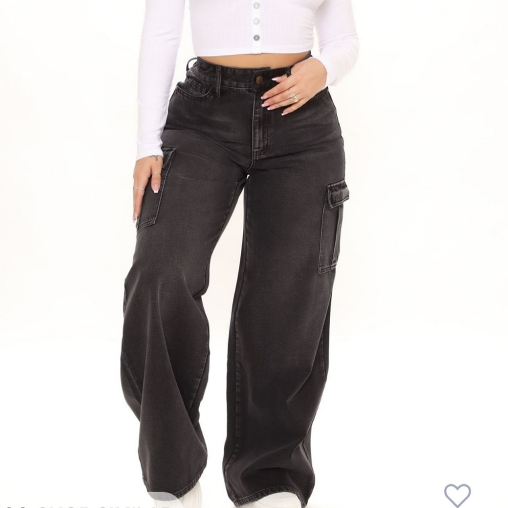 Wide leg utility Jeans size 9